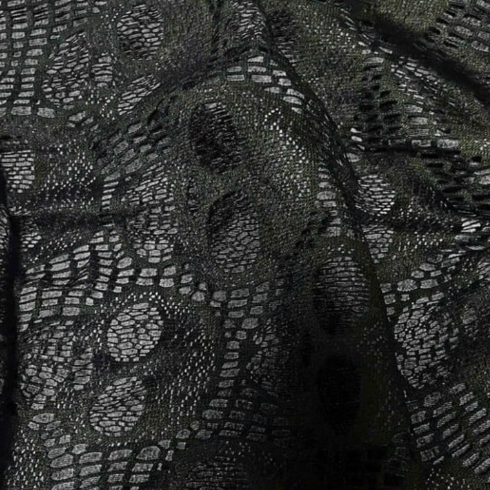 Elegant Black Gothic Skull Lace Dress Womens Size L Witchy, Whimsigoth , Punk - Picture 2 of 10